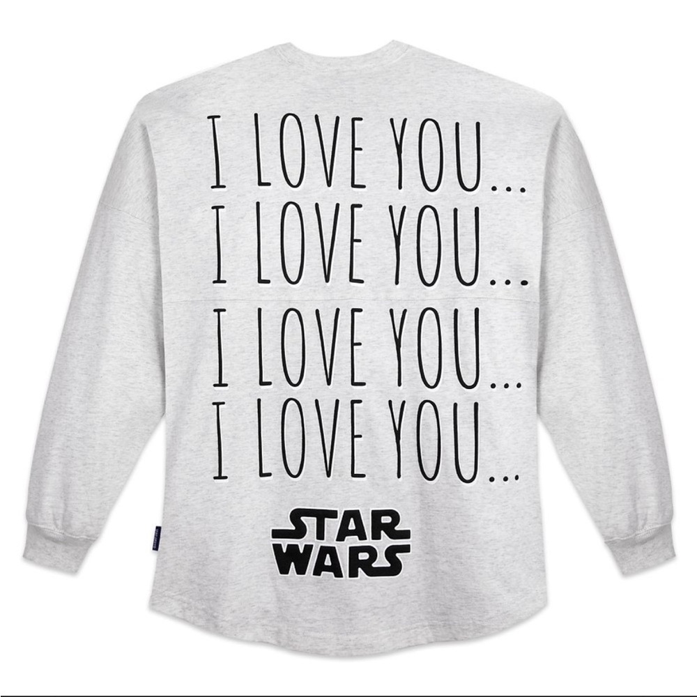 Disney Adult Spirit Jersey - Star Wars - Millennium Falcon - I Love You